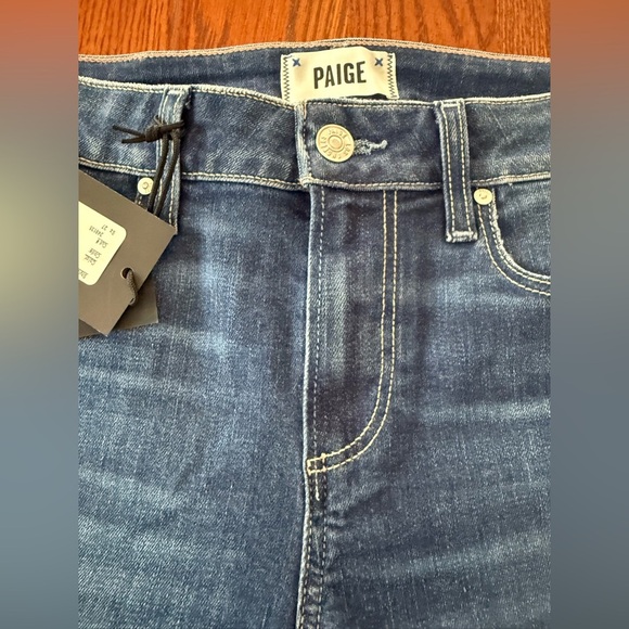 🆕 PAIGE Verdugo Crop Women’s Jeans Hydrangea Dest w/ Heirloom Hem Size 27 - Picture 6 of 11